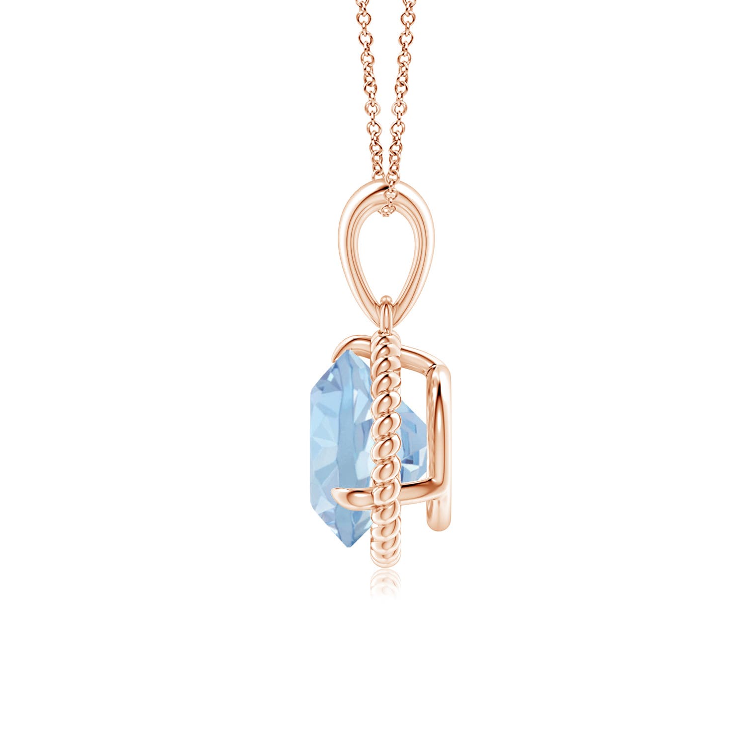 AA - Aquamarine / 1.6 CT / 14 KT Rose Gold