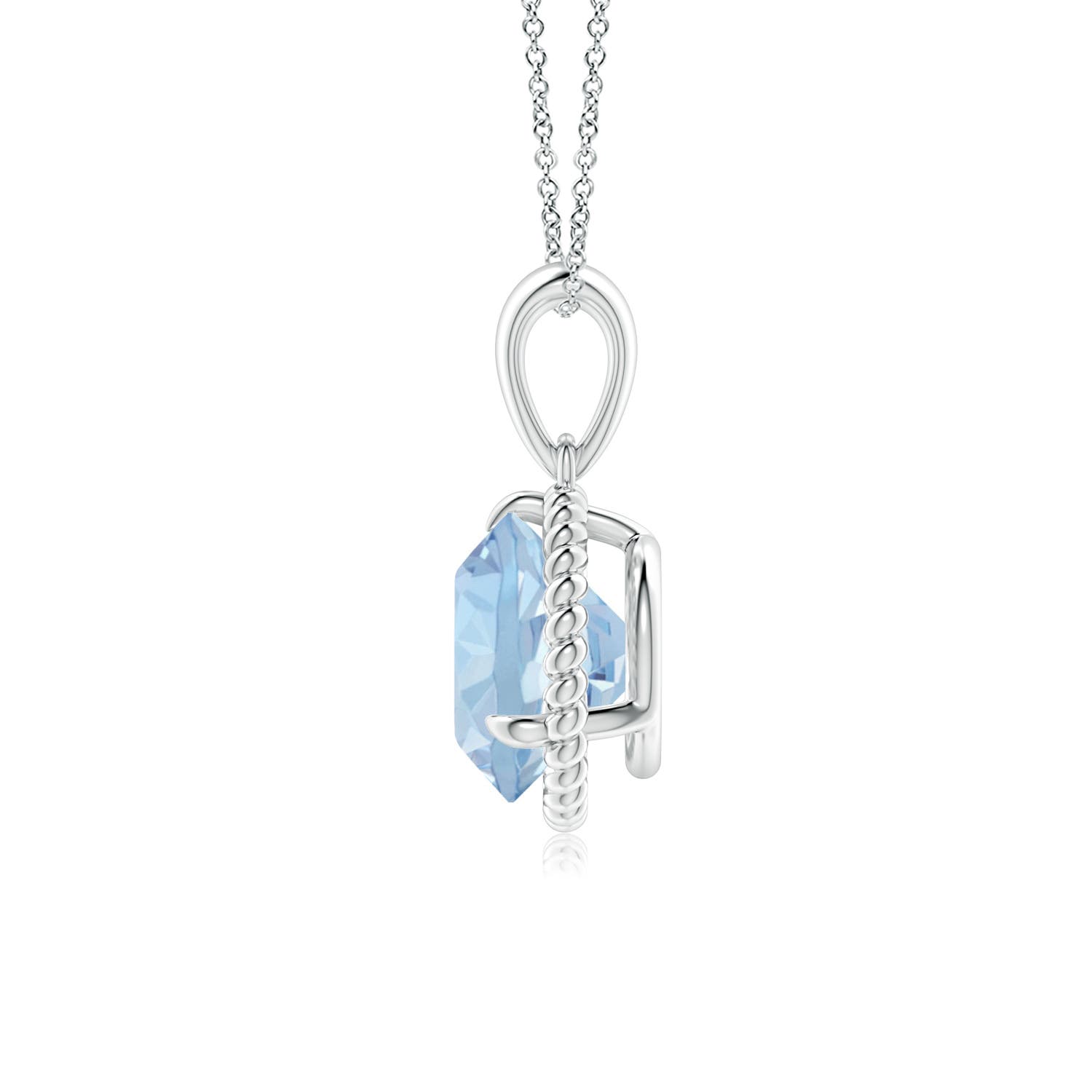 AA - Aquamarine / 1.6 CT / 14 KT White Gold