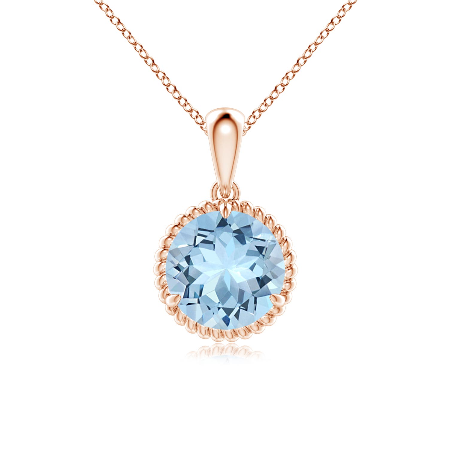 AAA - Aquamarine / 1.6 CT / 14 KT Rose Gold