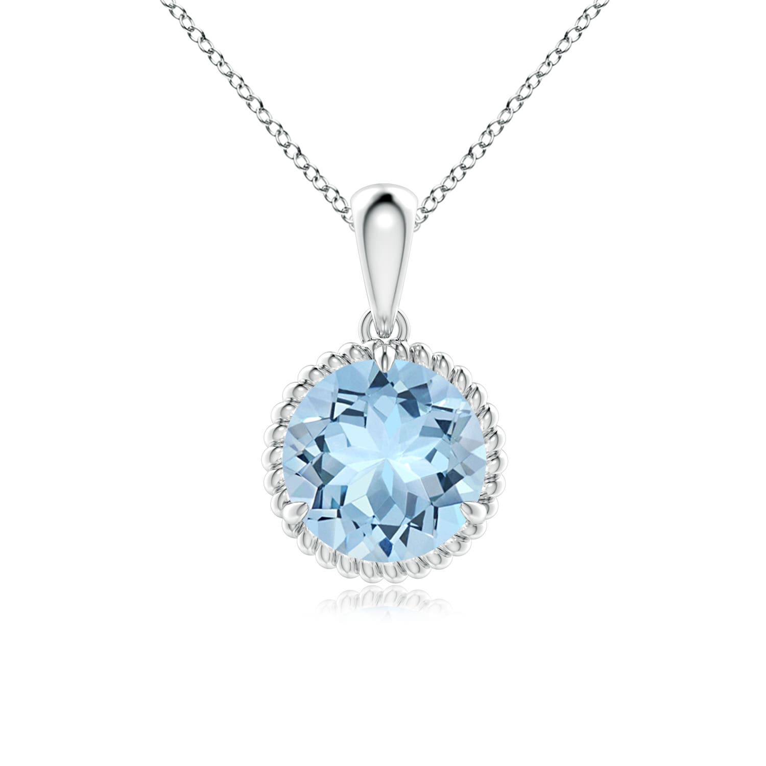 AAA - Aquamarine / 1.6 CT / 14 KT White Gold