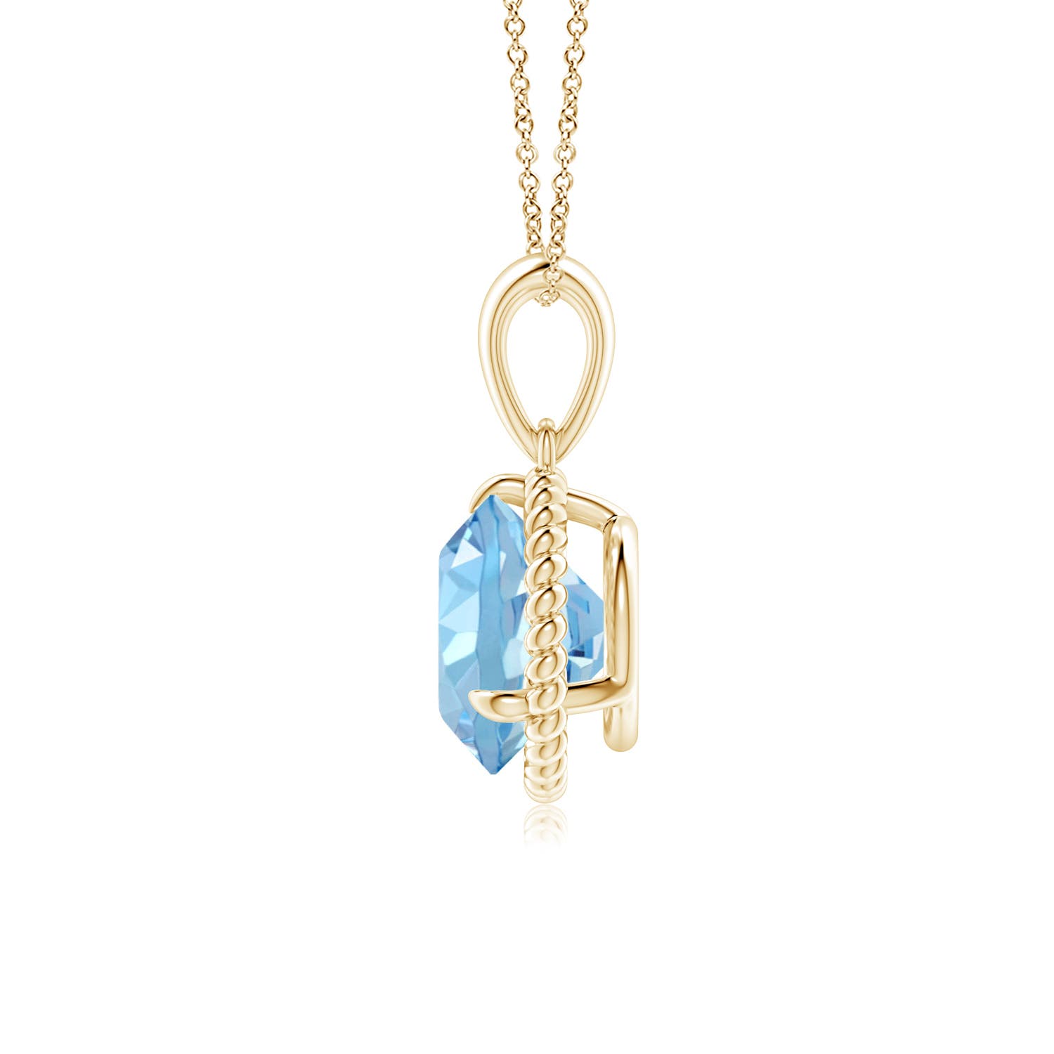 AAAA - Aquamarine / 1.6 CT / 14 KT Yellow Gold