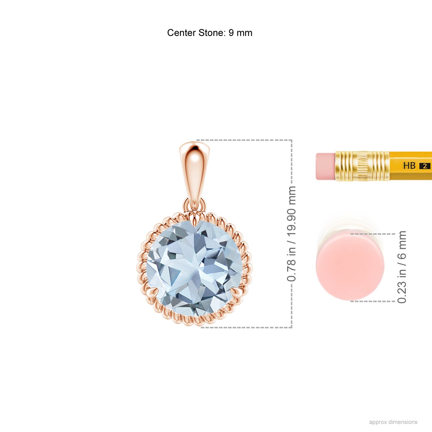 A - Aquamarine / 2.3 CT / 14 KT Rose Gold