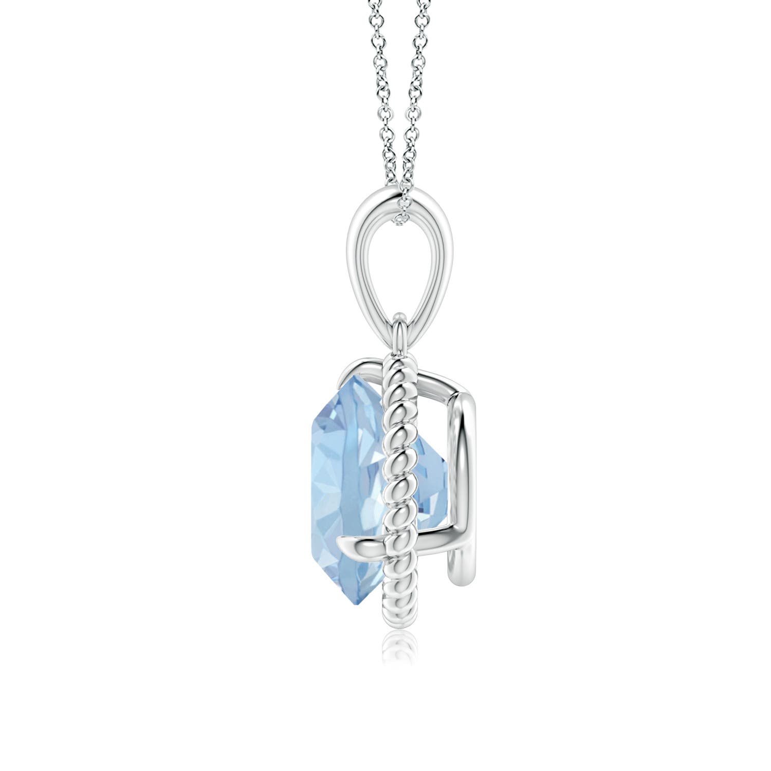 AA - Aquamarine / 2.3 CT / 14 KT White Gold