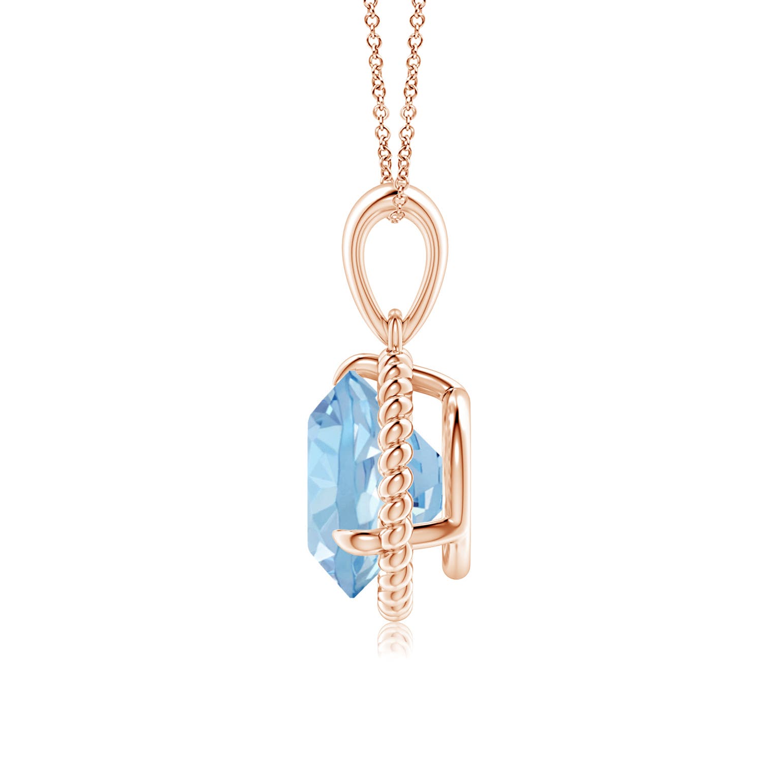 AAA - Aquamarine / 2.3 CT / 14 KT Rose Gold