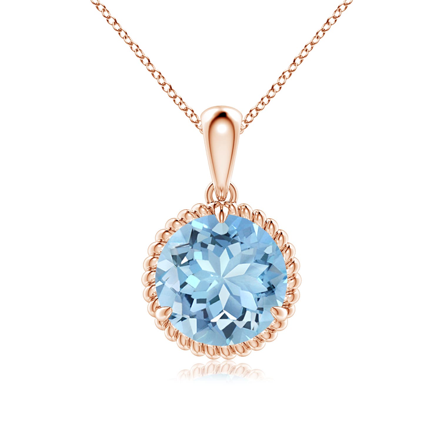 AAAA - Aquamarine / 2.3 CT / 14 KT Rose Gold