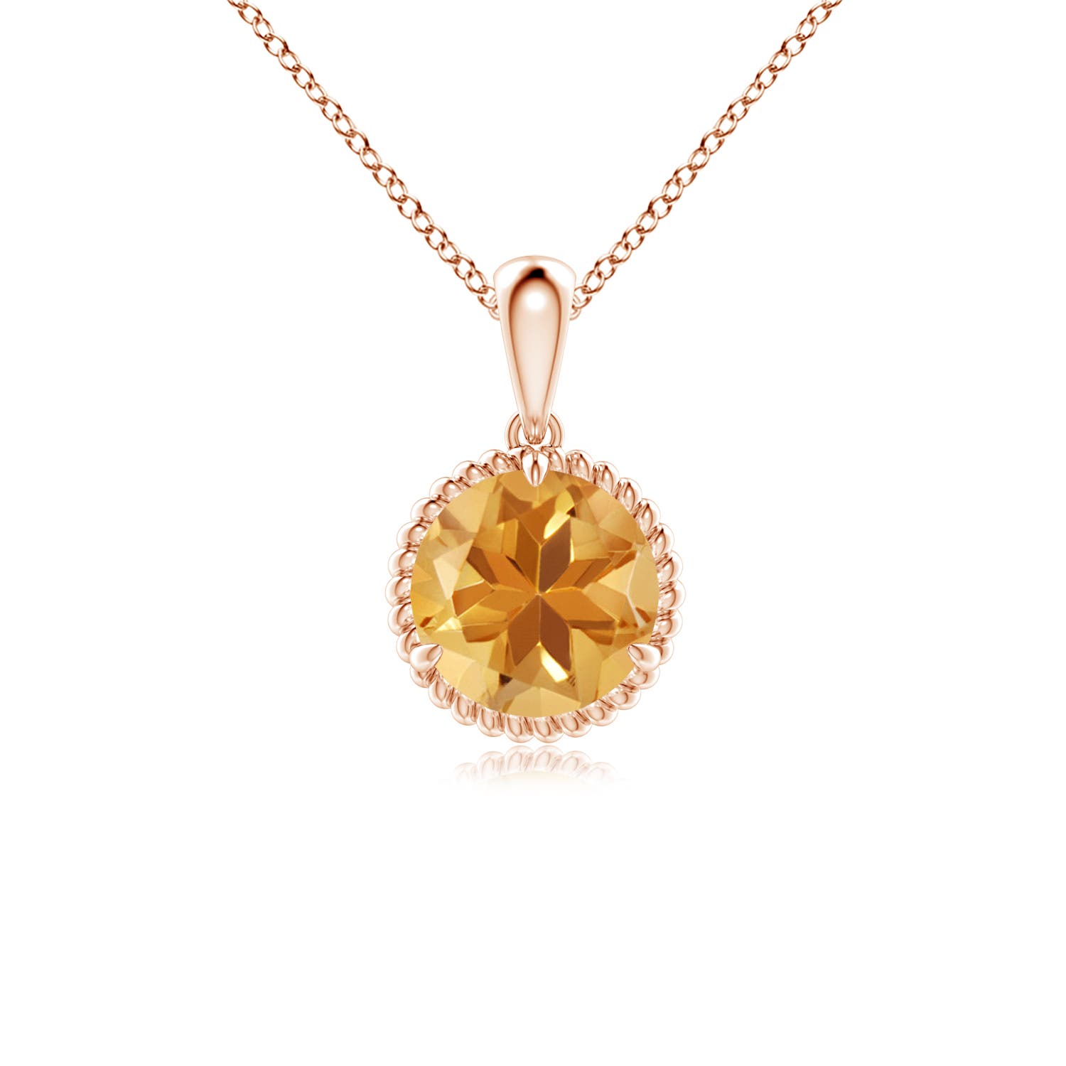 A - Citrine / 1.25 CT / 14 KT Rose Gold