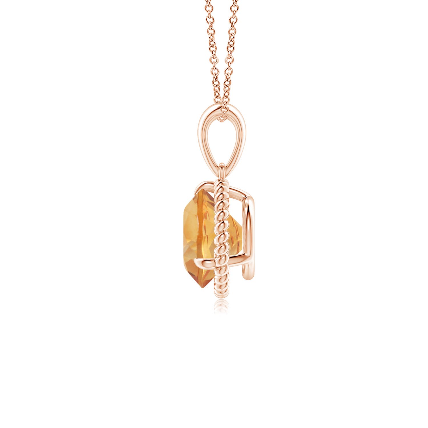 A - Citrine / 1.25 CT / 14 KT Rose Gold