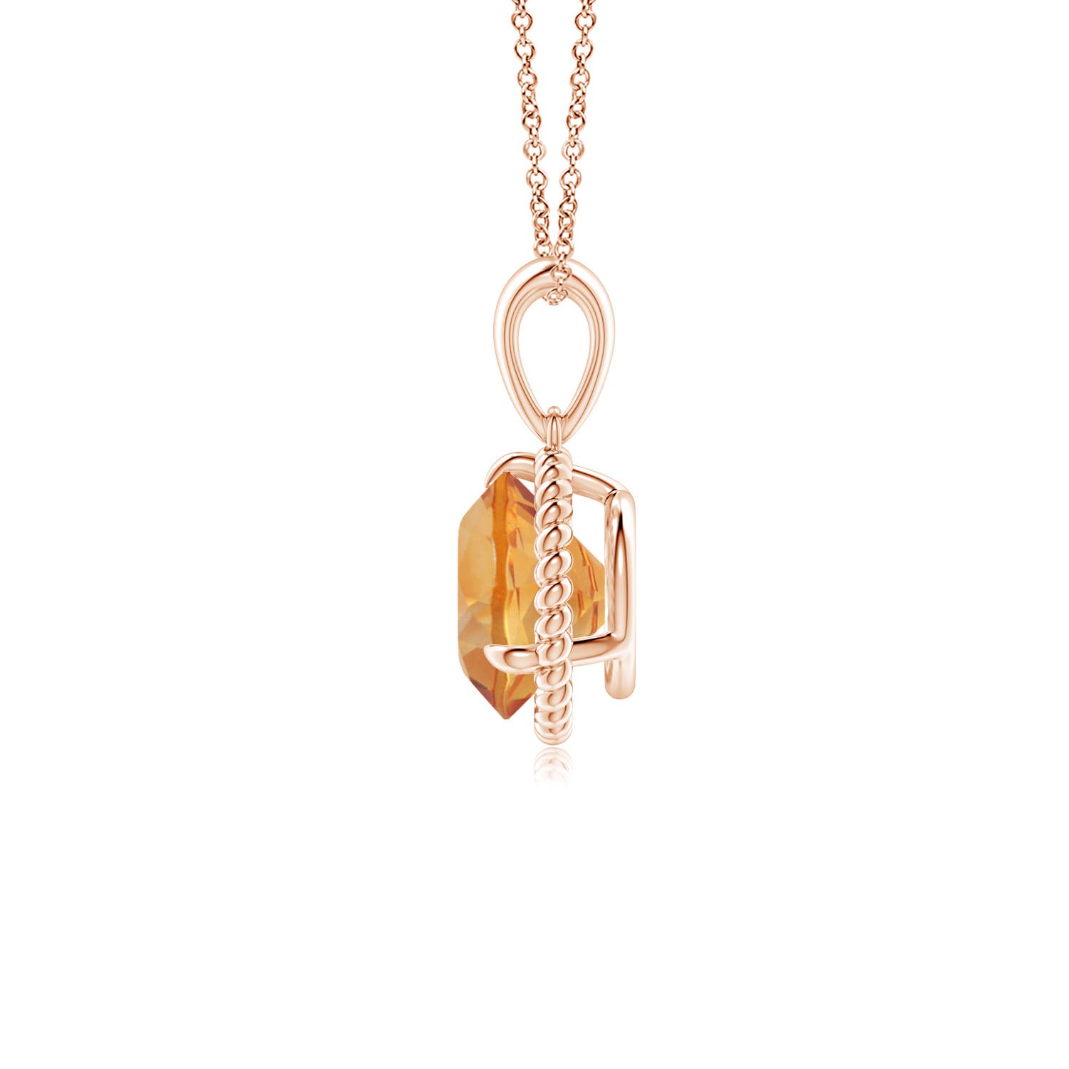 AA - Citrine / 1.25 CT / 14 KT Rose Gold