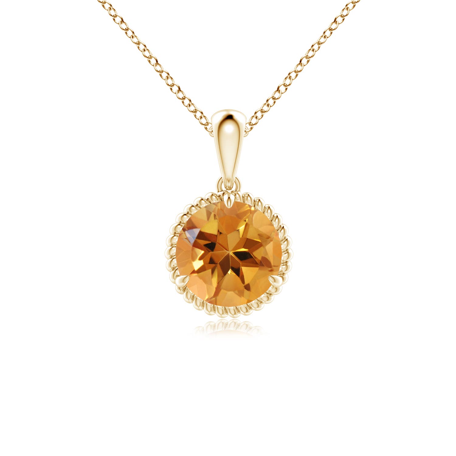 AA - Citrine / 1.25 CT / 14 KT Yellow Gold