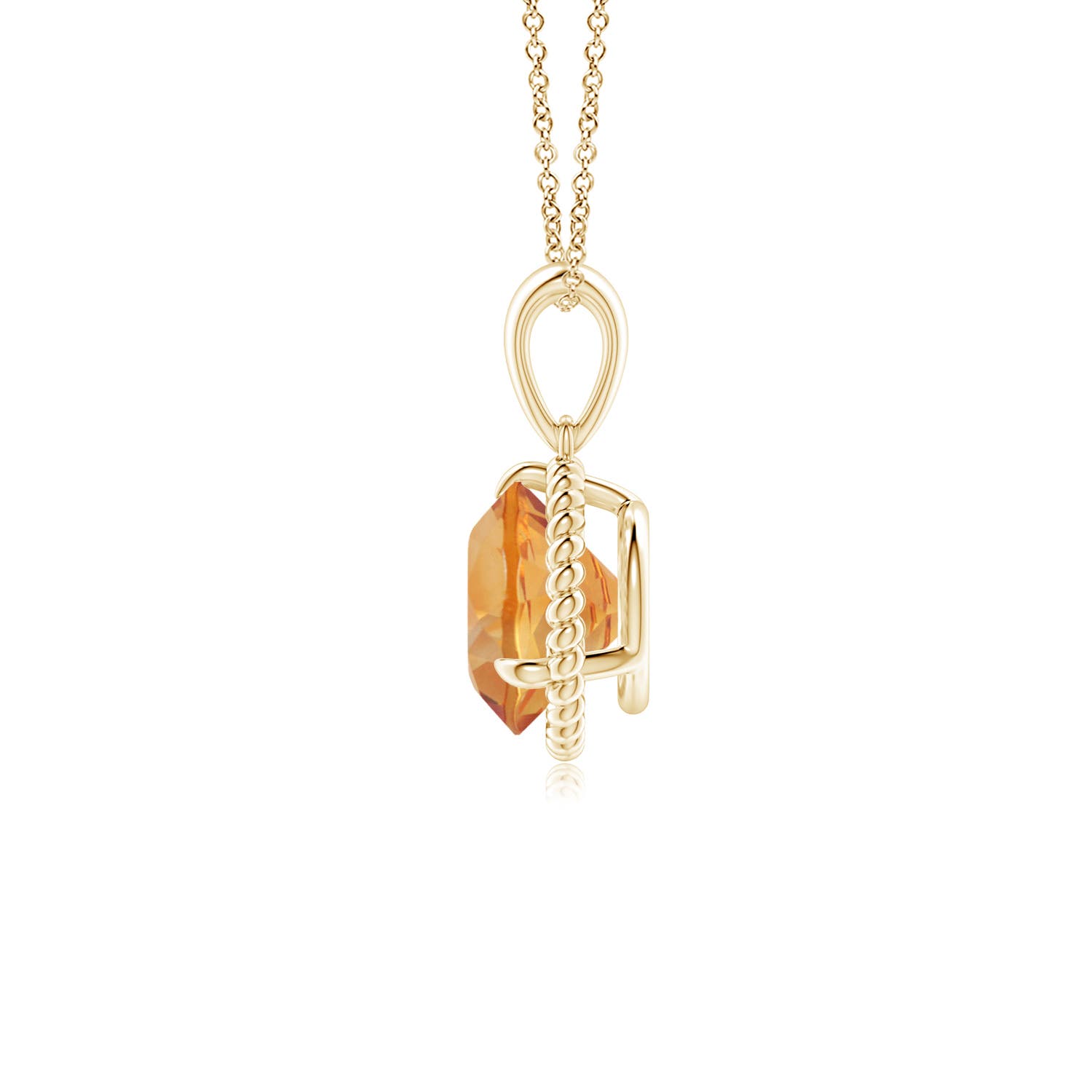 AA - Citrine / 1.25 CT / 14 KT Yellow Gold