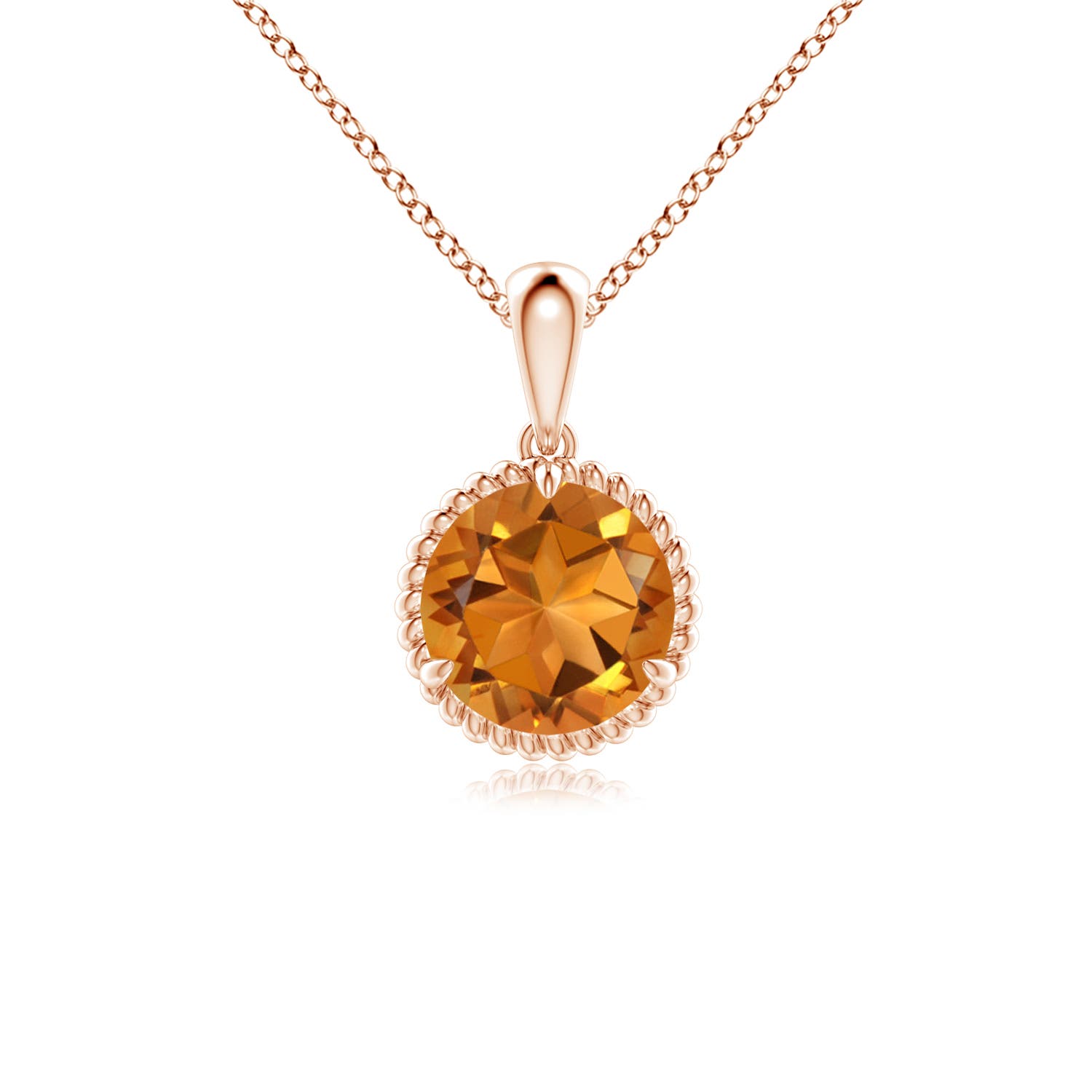 AAA - Citrine / 1.25 CT / 14 KT Rose Gold