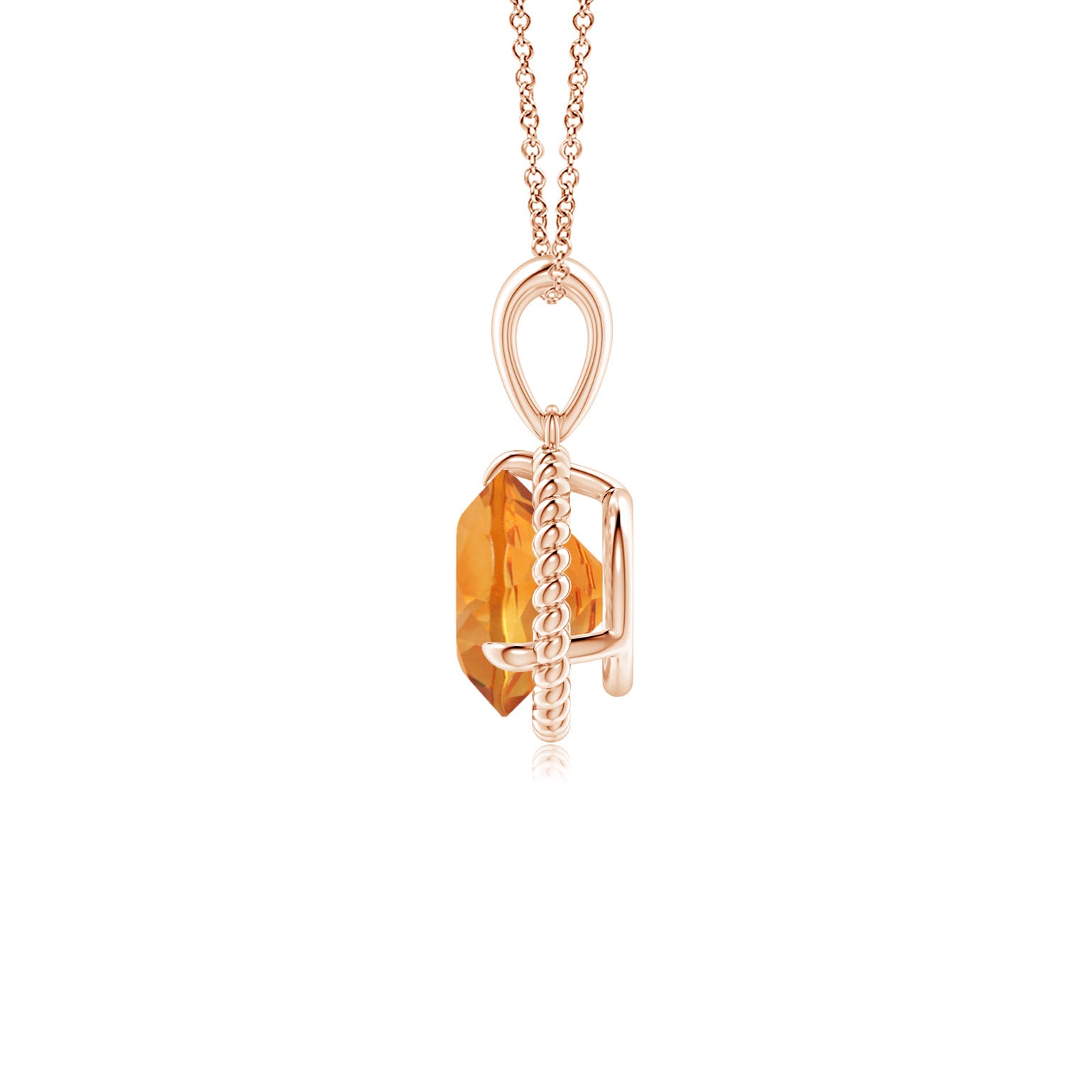 AAA - Citrine / 1.25 CT / 14 KT Rose Gold