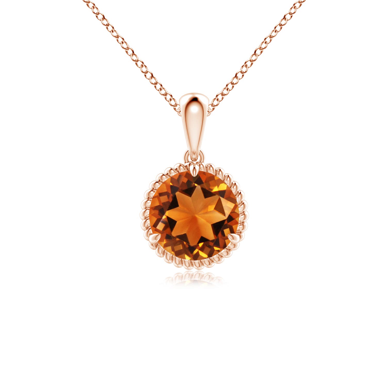 AAAA - Citrine / 1.25 CT / 14 KT Rose Gold