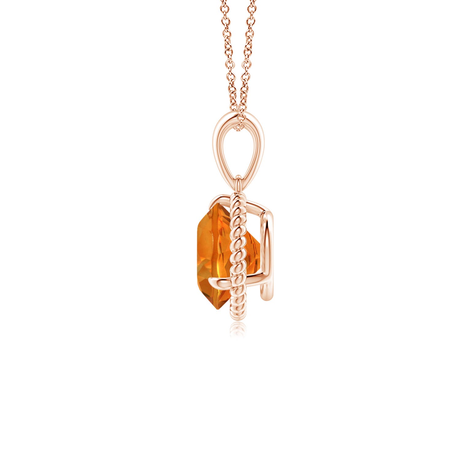 AAAA - Citrine / 1.25 CT / 14 KT Rose Gold