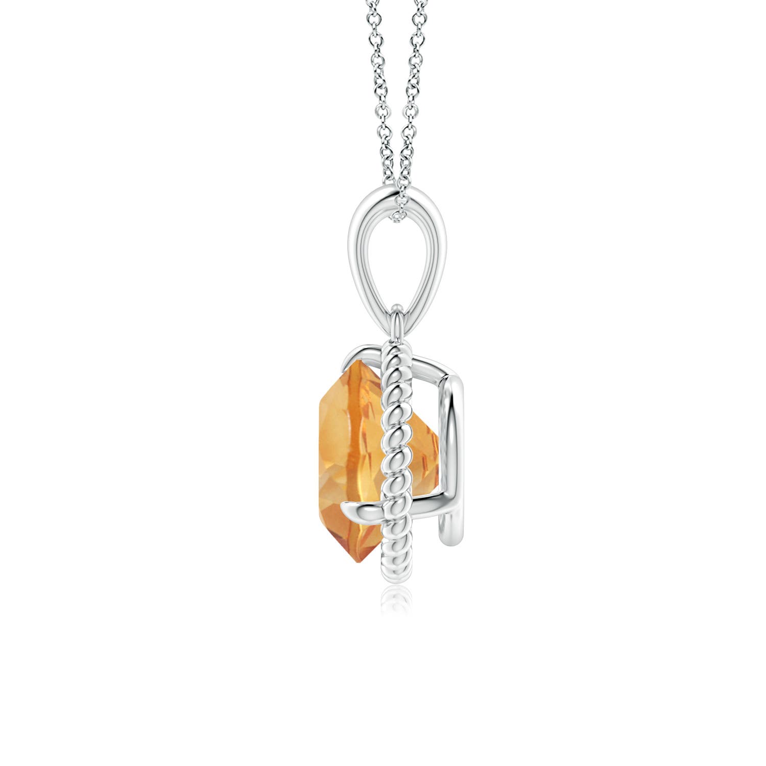 A - Citrine / 1.7 CT / 14 KT White Gold