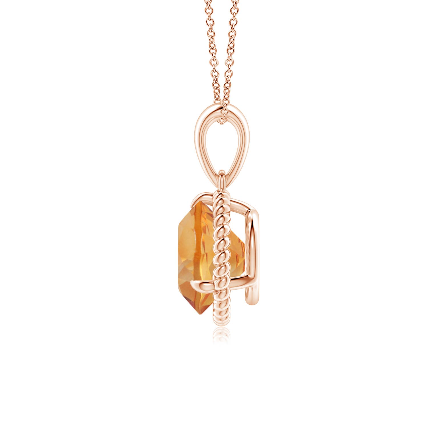 AA - Citrine / 1.7 CT / 14 KT Rose Gold