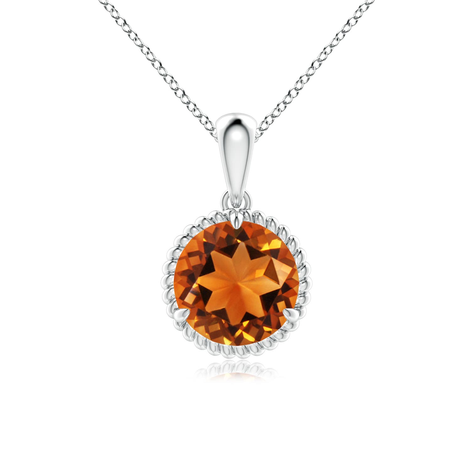 AAAA - Citrine / 1.7 CT / 14 KT White Gold