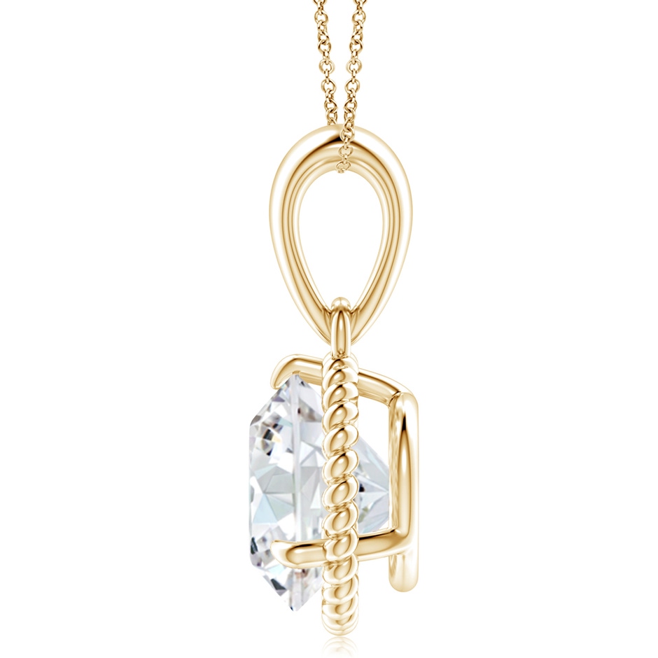 10.1mm GVS2 Rope-Framed Claw-Set Diamond Solitaire Pendant in Yellow Gold side 199
