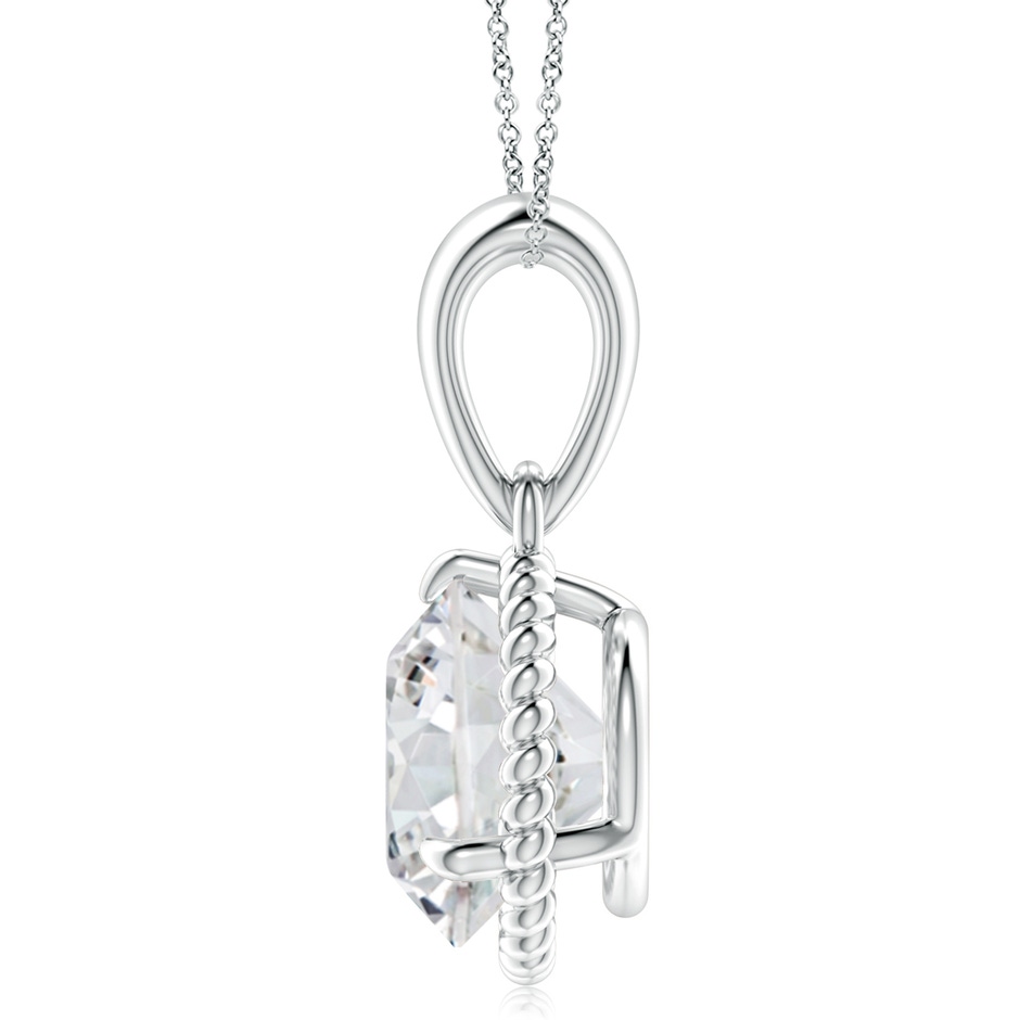 10.1mm HSI2 Rope-Framed Claw-Set Diamond Solitaire Pendant in P950 Platinum side 199