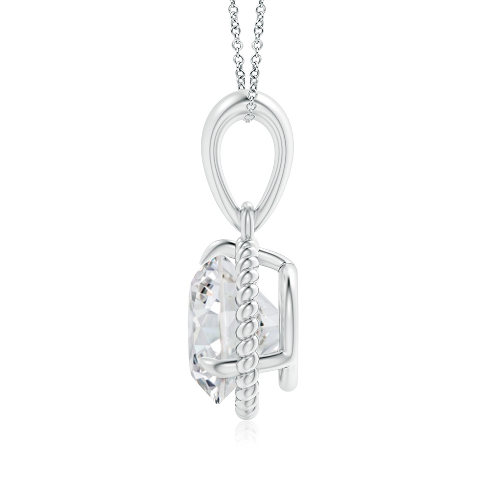 8.1mm HSI2 Rope-Framed Claw-Set Diamond Solitaire Pendant in White Gold side 199