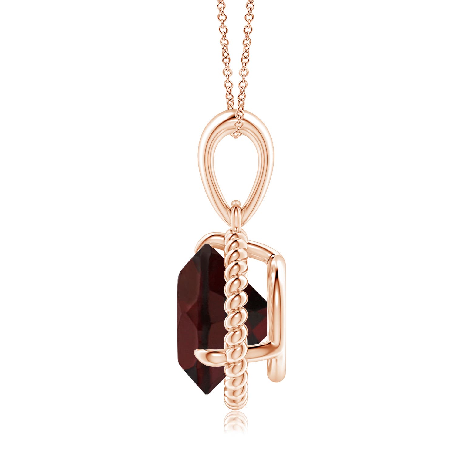 A - Garnet / 4.5 CT / 14 KT Rose Gold