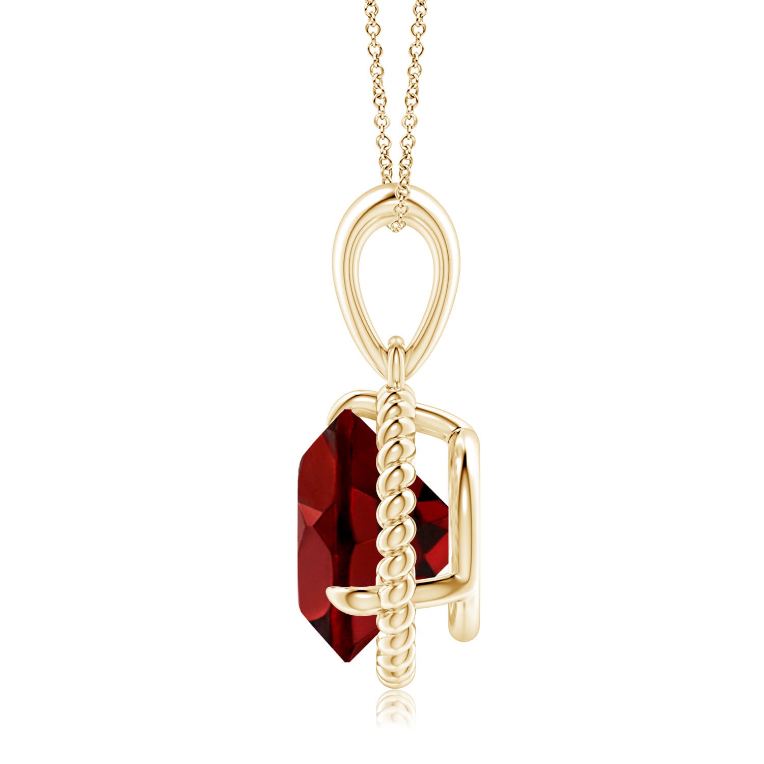 AAAA - Garnet / 4.5 CT / 14 KT Yellow Gold