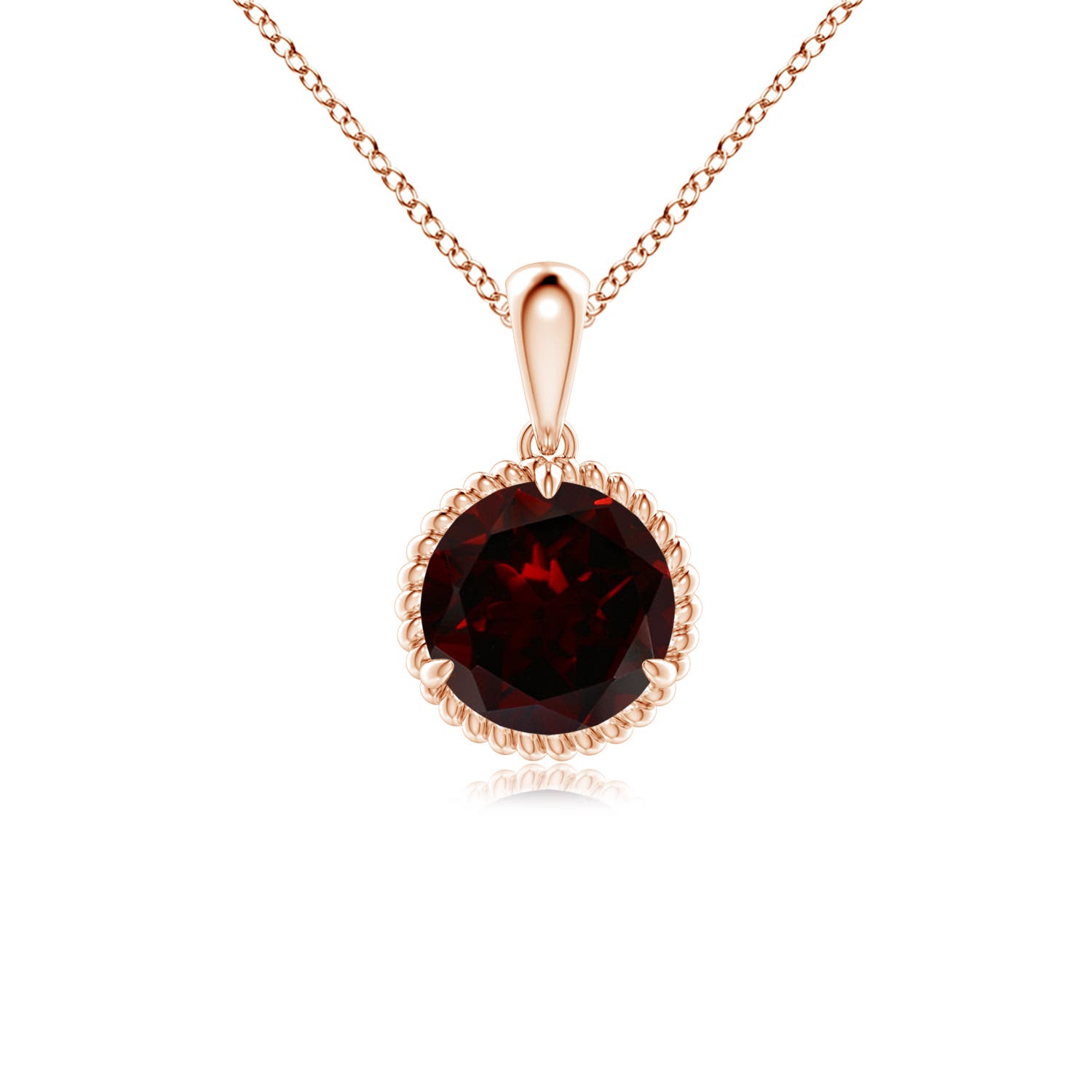 A - Garnet / 1.5 CT / 14 KT Rose Gold