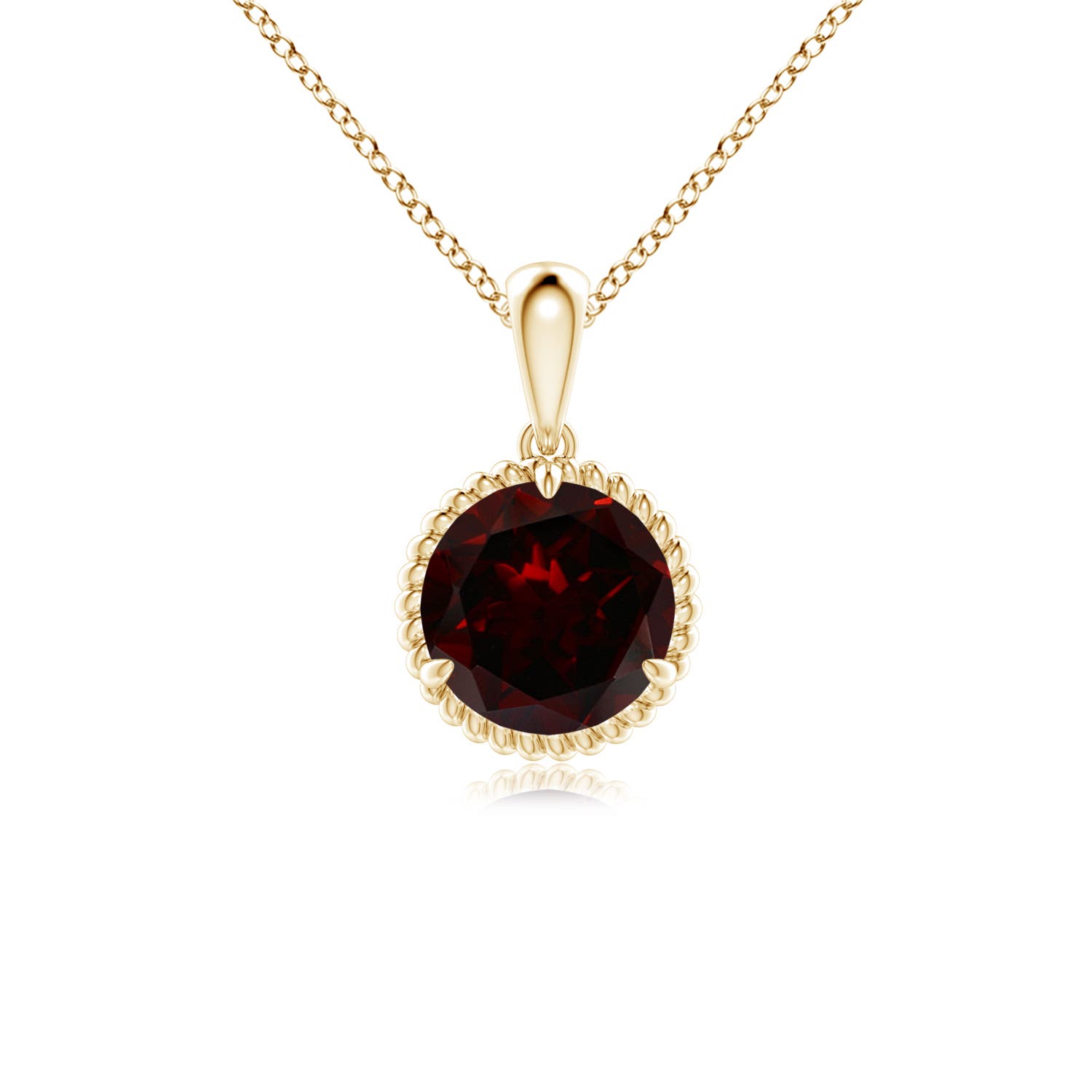 A - Garnet / 1.5 CT / 14 KT Yellow Gold