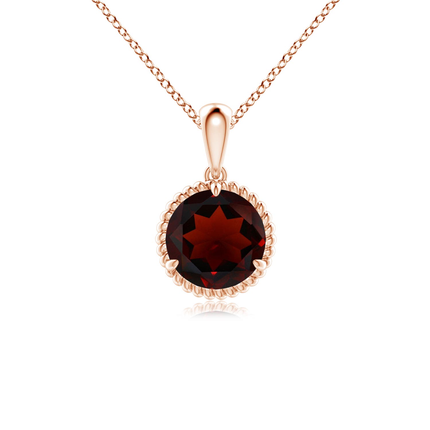 AA - Garnet / 1.5 CT / 14 KT Rose Gold