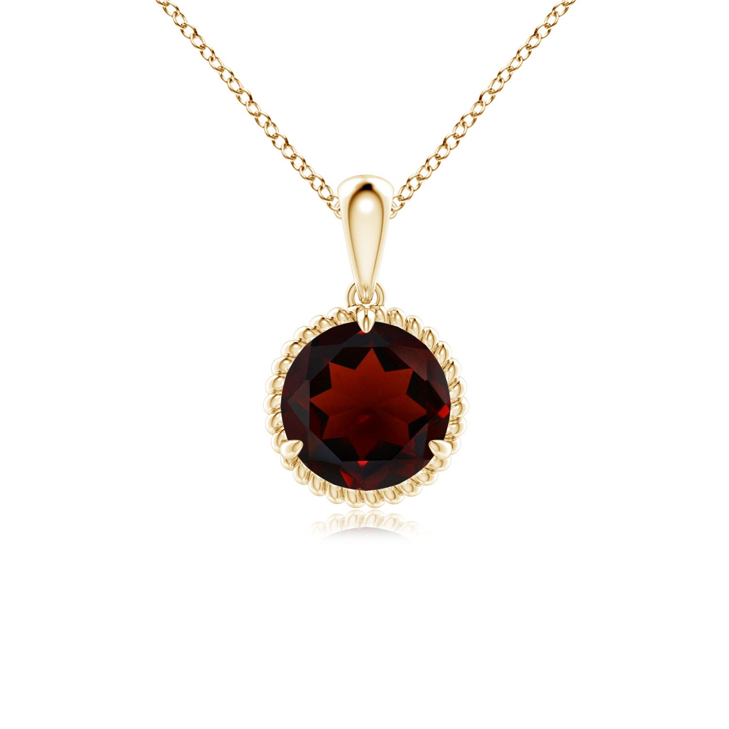 AA - Garnet / 1.5 CT / 14 KT Yellow Gold