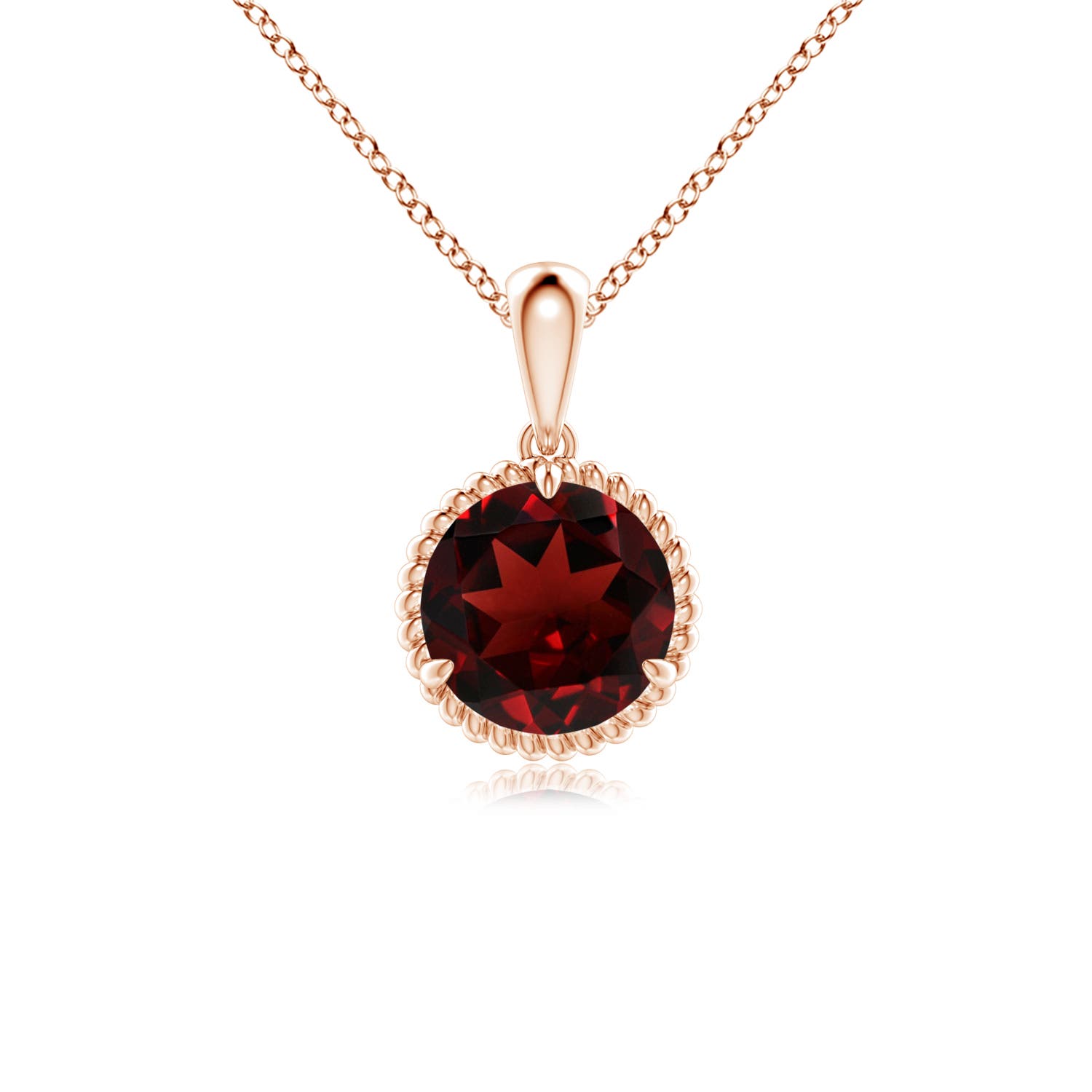 AAA - Garnet / 1.5 CT / 14 KT Rose Gold