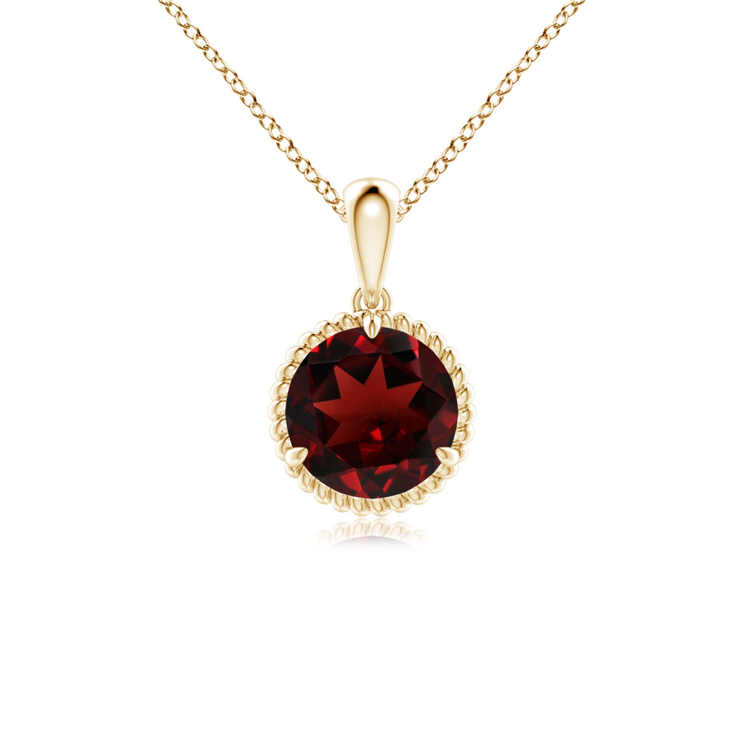 AAA - Garnet / 1.5 CT / 14 KT Yellow Gold