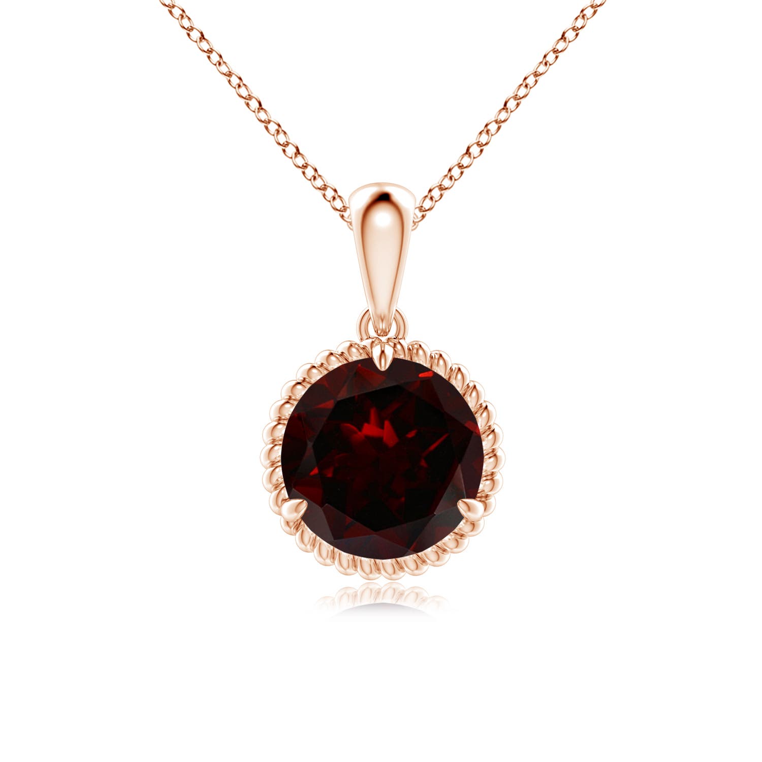 A - Garnet / 2.2 CT / 14 KT Rose Gold