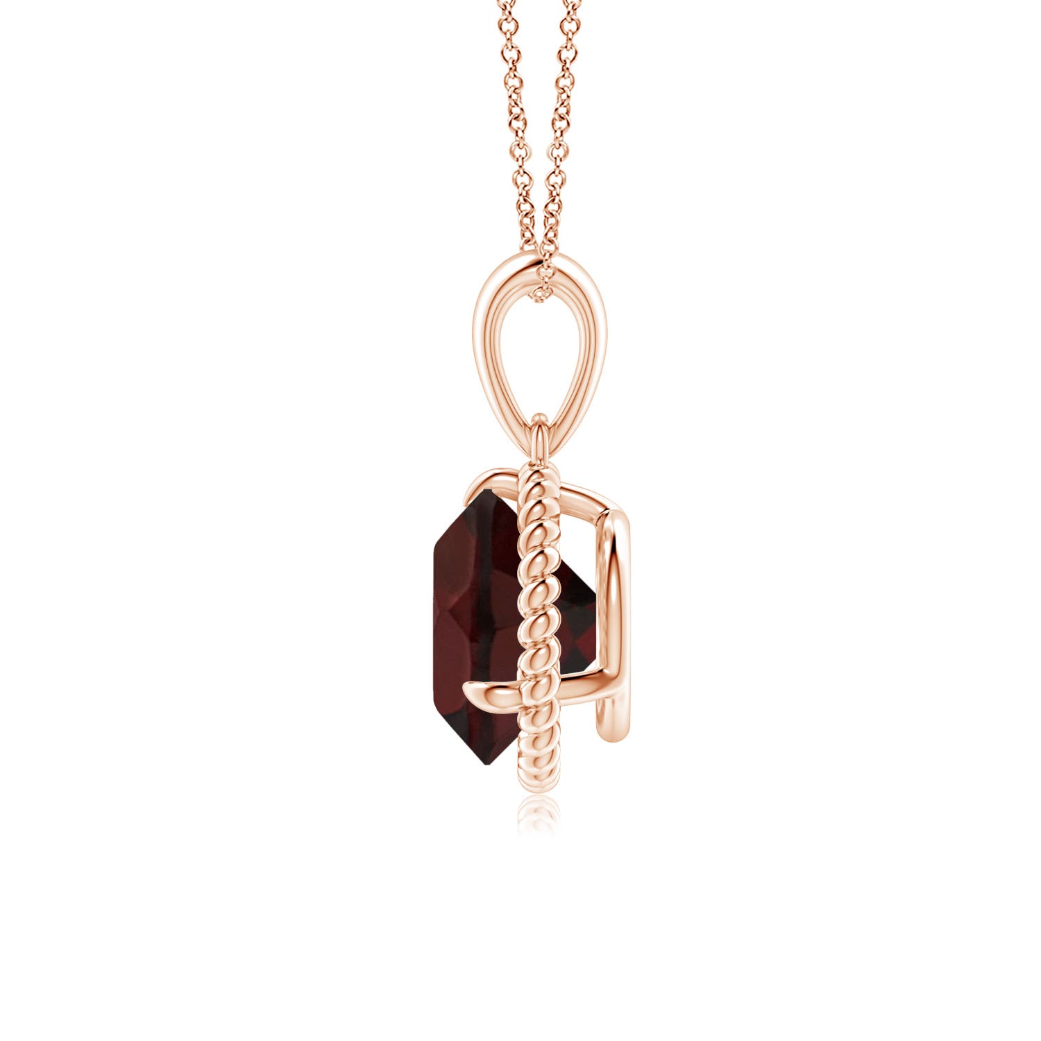 A - Garnet / 2.2 CT / 14 KT Rose Gold