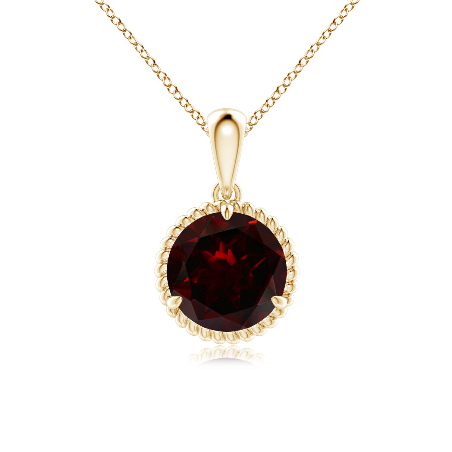 A - Garnet / 2.2 CT / 14 KT Yellow Gold