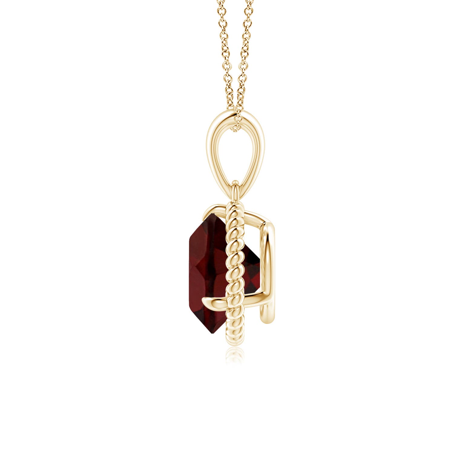 AA - Garnet / 2.2 CT / 14 KT Yellow Gold