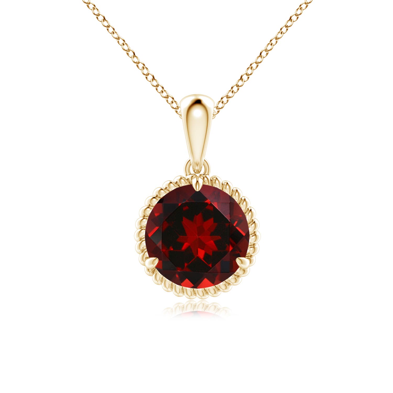 AAAA - Garnet / 2.2 CT / 14 KT Yellow Gold