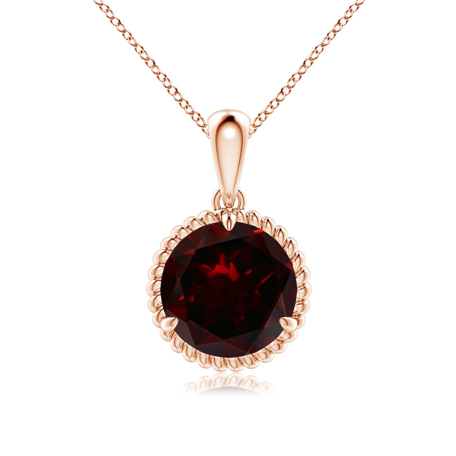 A - Garnet / 3.2 CT / 14 KT Rose Gold