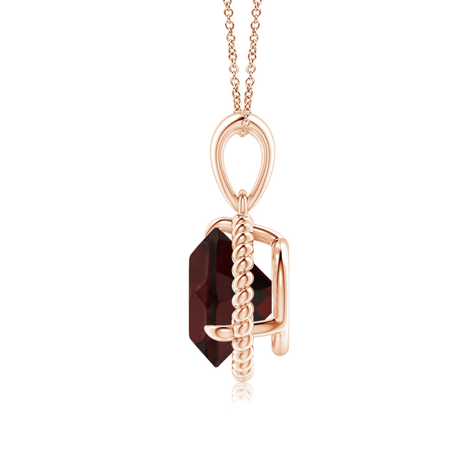 A - Garnet / 3.2 CT / 14 KT Rose Gold