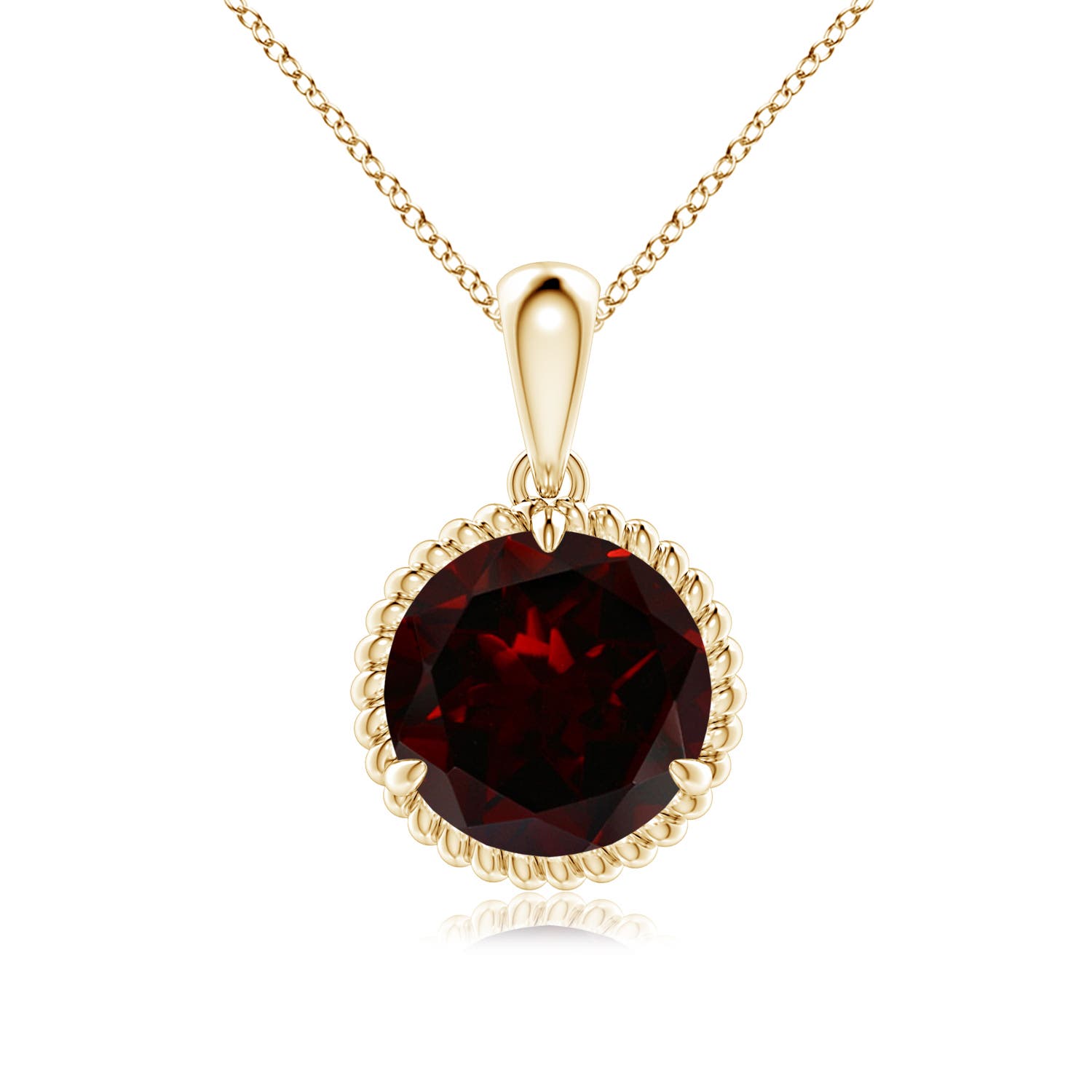 A - Garnet / 3.2 CT / 14 KT Yellow Gold