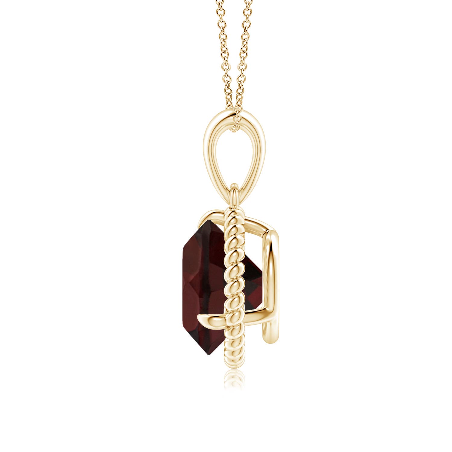 A - Garnet / 3.2 CT / 14 KT Yellow Gold