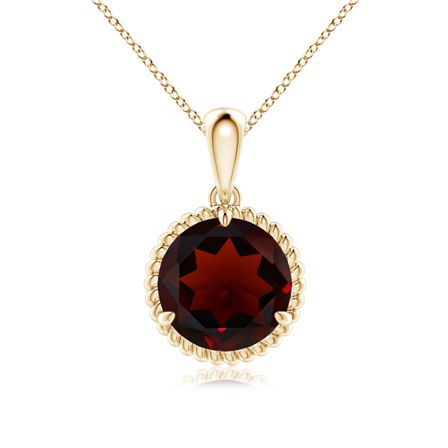 AA - Garnet / 3.2 CT / 14 KT Yellow Gold