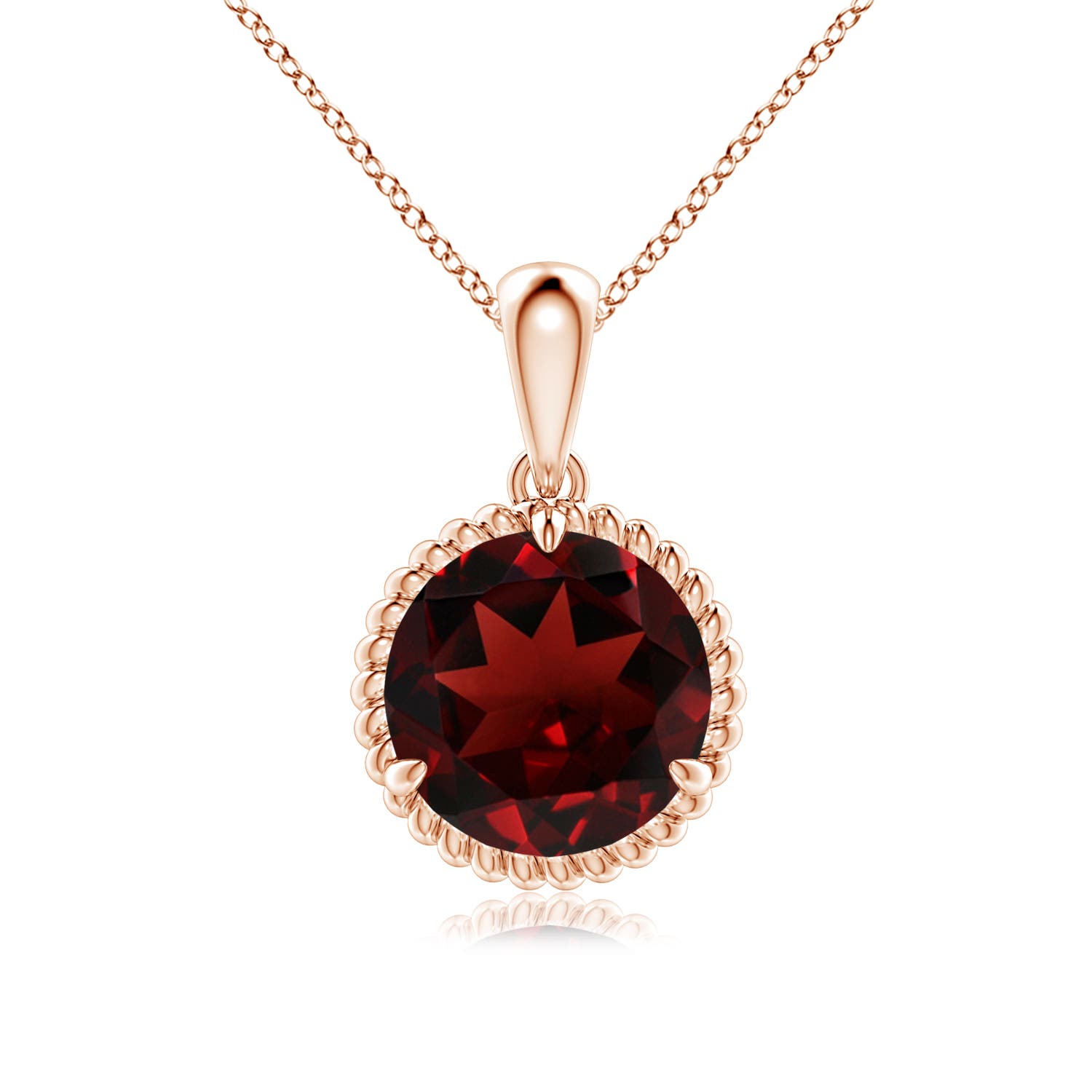 AAA - Garnet / 3.2 CT / 14 KT Rose Gold