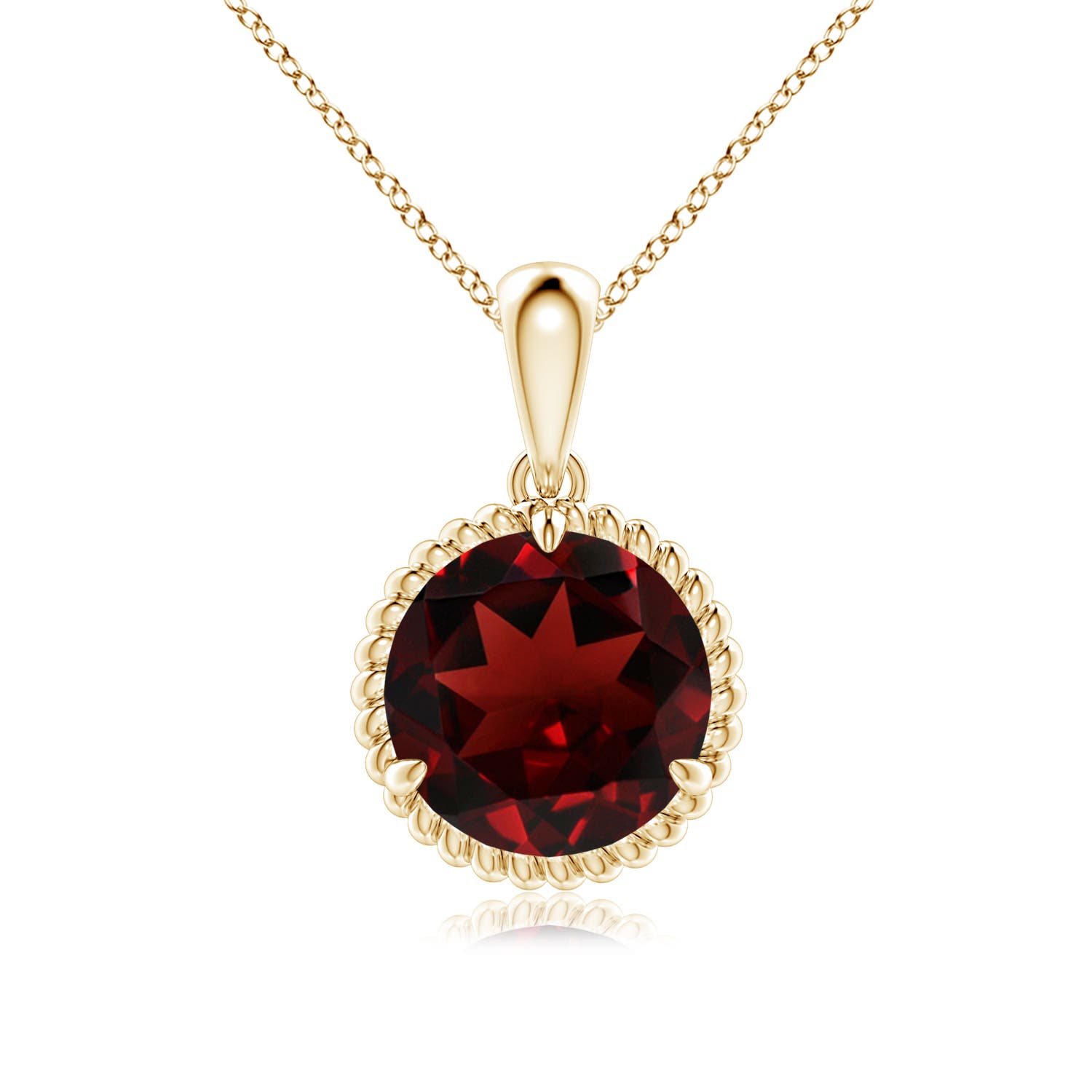 AAA - Garnet / 3.2 CT / 14 KT Yellow Gold