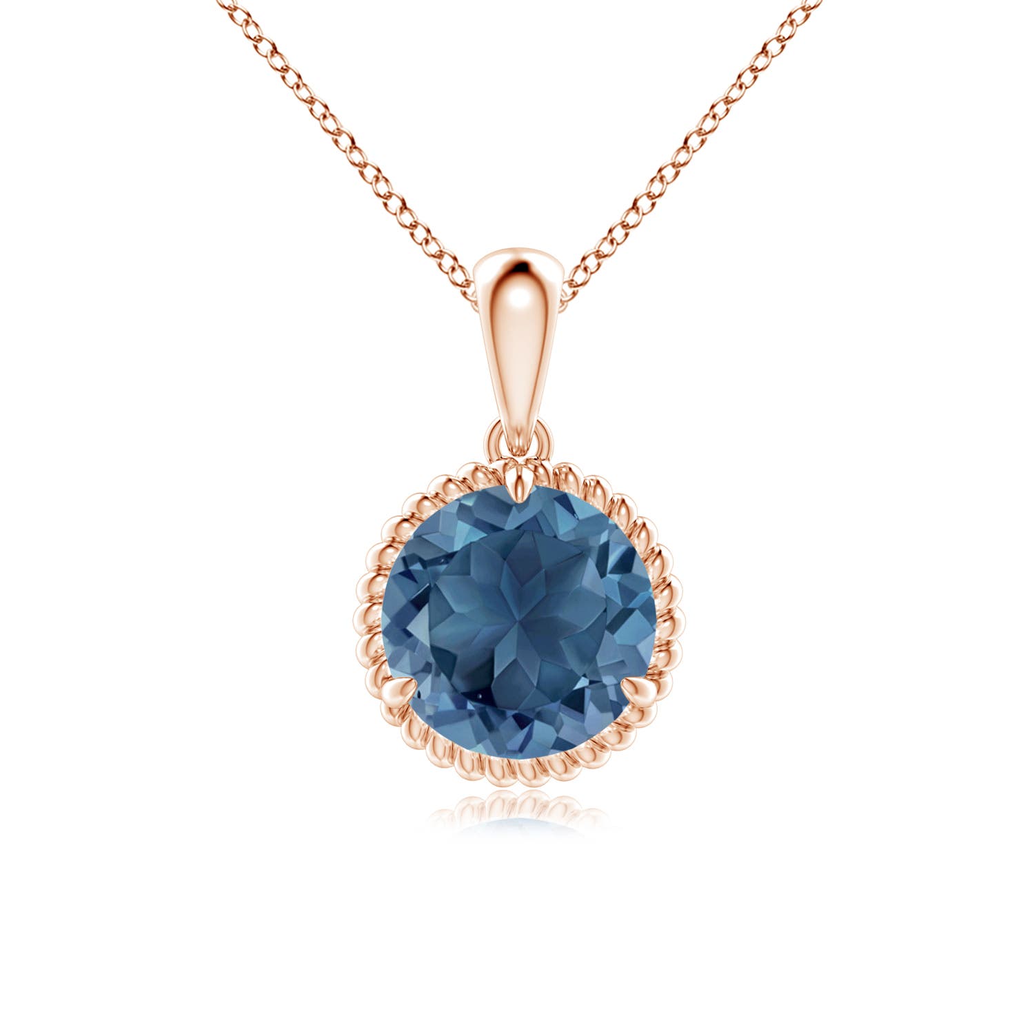 A - London Blue Topaz / 2.35 CT / 14 KT Rose Gold