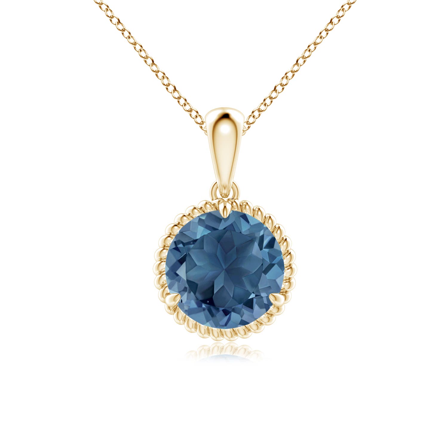 A - London Blue Topaz / 2.35 CT / 14 KT Yellow Gold