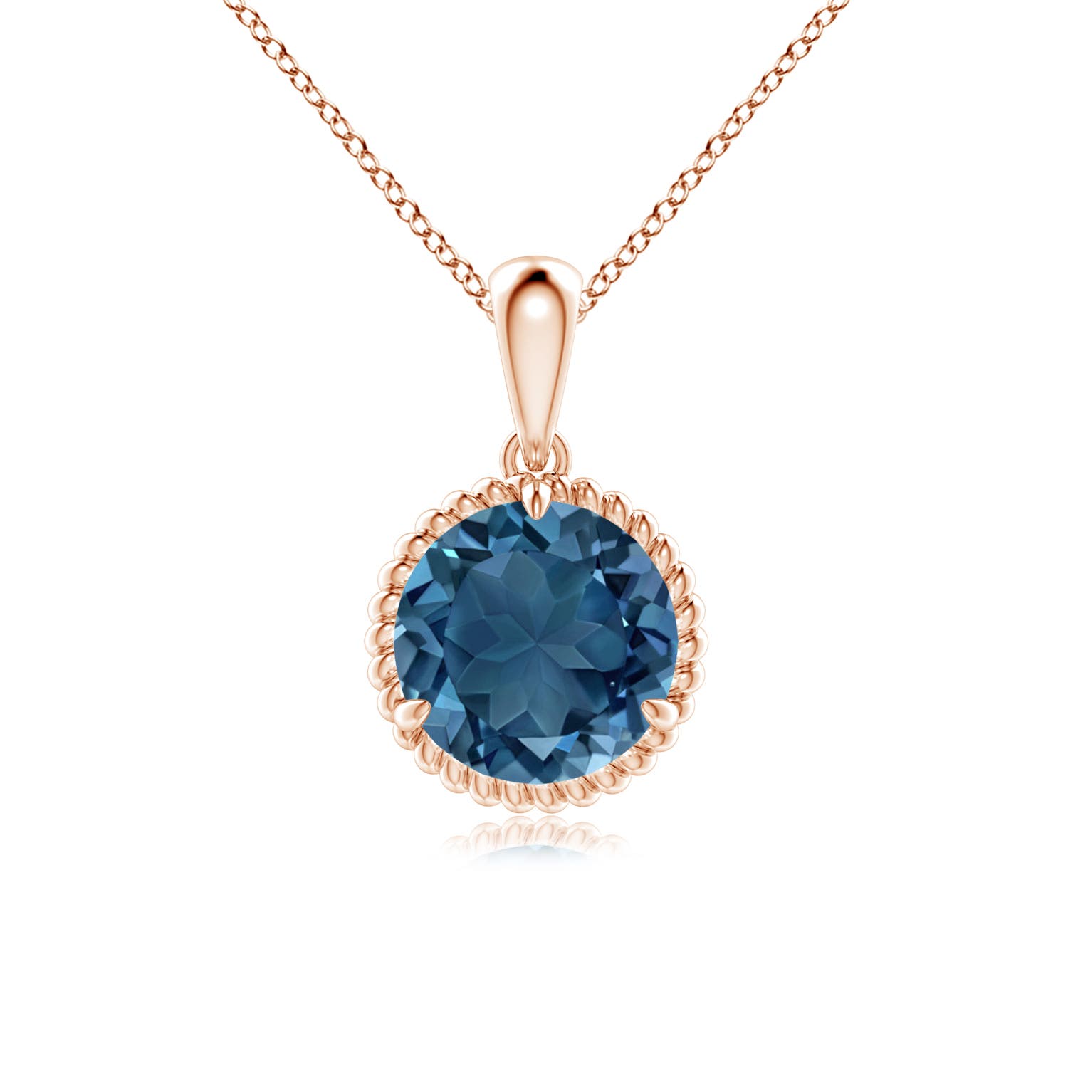 AA - London Blue Topaz / 2.35 CT / 14 KT Rose Gold