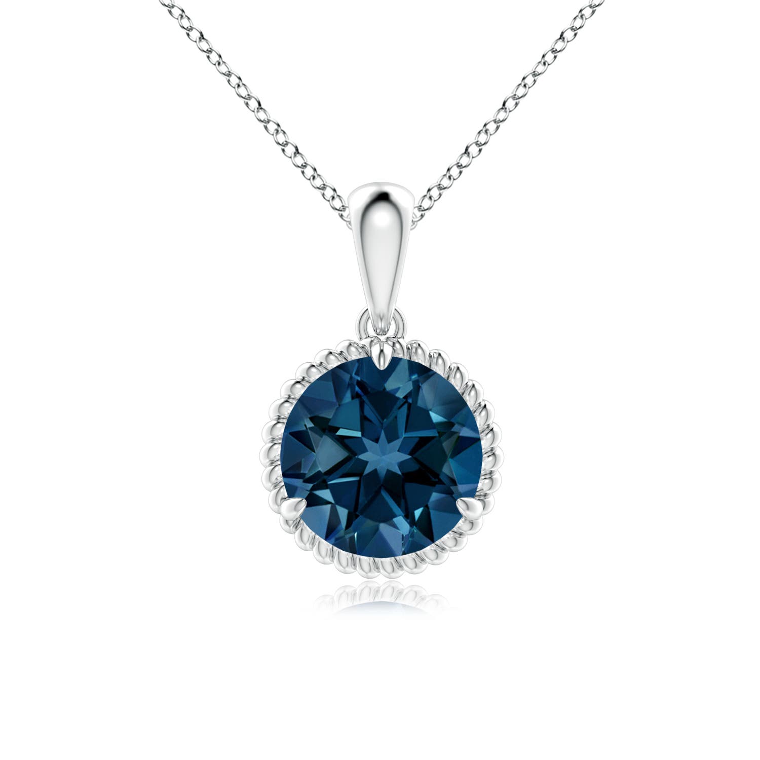 AAAA - London Blue Topaz / 2.35 CT / 14 KT White Gold