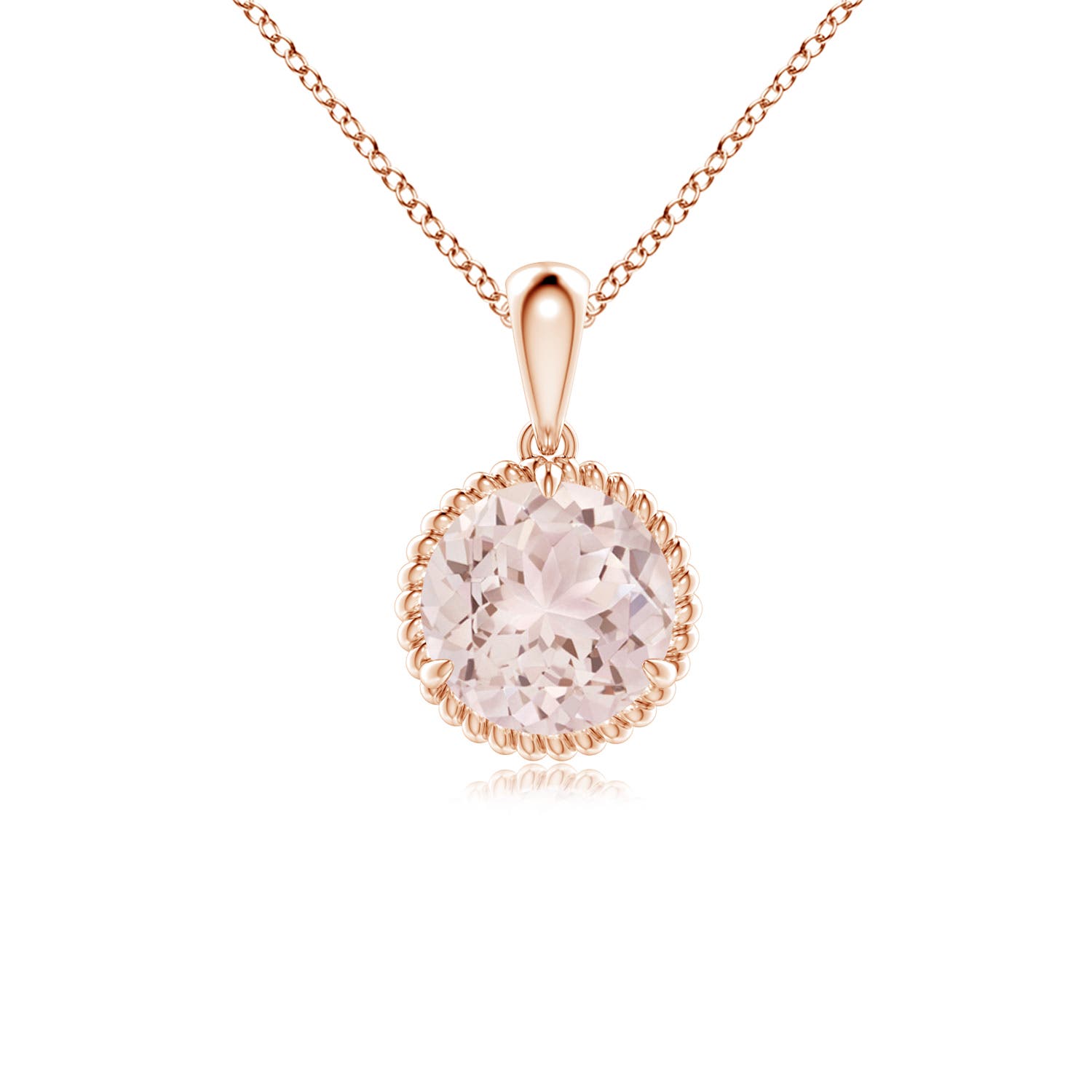 A - Morganite / 1.1 CT / 14 KT Rose Gold