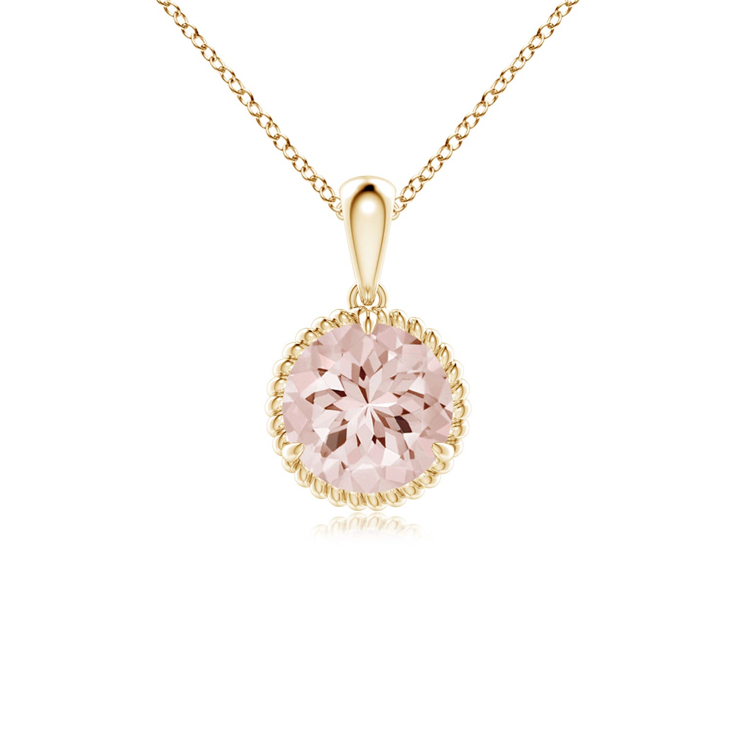 AA - Morganite / 1.1 CT / 14 KT Yellow Gold